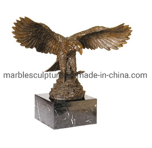 Casa ufficio decorazione artistica a grandezza naturale decorazione personalizzata giardino animale scultura in metallo bronzo scultura aquila con ala diffusa - Product Image 3