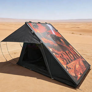 Tente de toit de voiture en fibre de carbone imperméable quatre saisons, tente de toit triangulaire automatique tout-terrain en alliage d'aluminium Oxford - Product Image 5