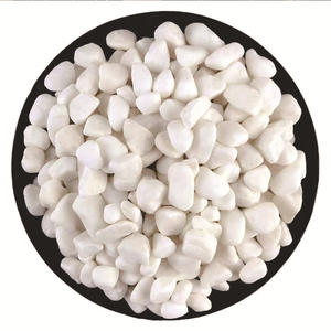 정원 포장 및 안뜰 장식 마른 풍경 조경에 대한 조약돌 흰색 천연석 자갈 - Product Image 1