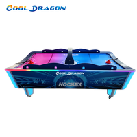 Table de hockey sur air incurvée, machine de jeu d'arcade d'intérieur, garantie 1 an