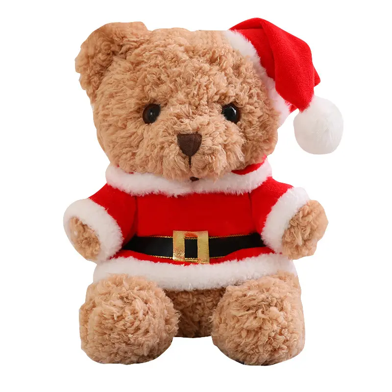 Venda quente novo estilo bonito macio urso de natal brinquedos de pelúcia para amigos presentes de natal com melhor preço