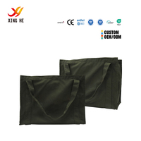 Bolsa de Mano de Lona de Algodón Natural Lavable Orgánica XingHe, Bolsa de Gran Capacidad para Compras y Regalos