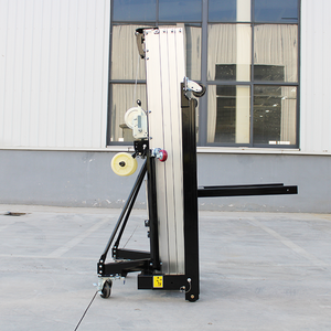 हाथ से क्रैंक्ड एल्यूमीनियम लिफ्टिंग प्लेटफॉर्म मैनुअल फीडिंग मशीन प्रदर्शनी ऊंचाई उठाने प्लेटफॉर्म मोबाइल लाइटवेट लिफ्टिंग - Product Image 4