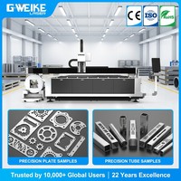 Machine de découpe laser à fibre pour tôles en acier inoxydable, configuration type portique, commande Cypcut, composants HIWIN pour tuyaux et tôles