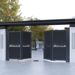 Aluminium Duurzame Moderne Automatische Glijdende Binnenplaats Villa Outdoor Elektrische Ophanging Garagedeur Muur Poort Gemakkelijk - Product Image 2