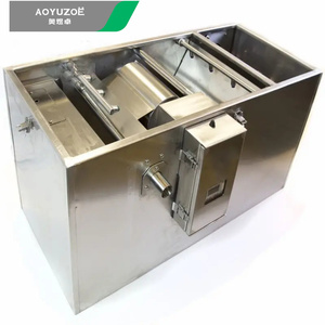AOYUZOE filtre <span class=keywords><strong>à</strong></span> eau en acier inoxydable pour huile de cuisson <span class=keywords><strong>séparateur</strong></span> de pièges <span class=keywords><strong>à</strong></span> <span class=keywords><strong>graisse</strong></span> <span class=keywords><strong>séparateur</strong></span> huile-eau pour évier <span class=keywords><strong>à</strong></span> double cuvette - Product Image 2