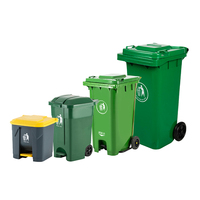 120 litres 240L extérieur en plastique PE-HD poubelle à roulettes poubelle conteneur poubelle