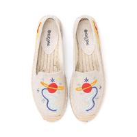 Espadrilles de pêcheur personnalisées brodées, confortables, tendance, plates, été-automne, antidérapantes, respirantes, légères, basses