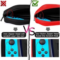 Étui de transport pour nintendo switch, pochette de protection portable noire pour jeu de voyage