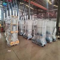 Plateforme de travail aérienne électrique hydraulique à double mât en aluminium SY, capacité de charge 100-150 kg, hauteur de travail 6-20 m, sortie d'usine