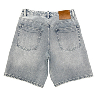 Shorts en jean décontractés pour hommes, style hip-hop, coupe droite, délavés, taille mi-haute, streetwear d'été, jorts – Approvisionnement direct usine