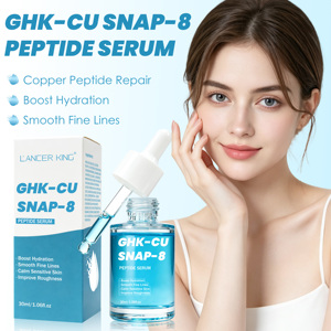 Private Label Blue Copper Peptide Serum Hydrating Smoothing Skin Care Facial <strong>Essence</strong> for Daily Face Nourish <strong>Custom</strong> Logo - Product Image 1