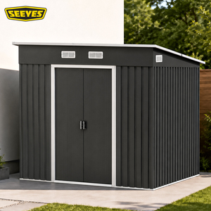 SEEYES 2.4sqm Wide Metal Garden <b>Storage</b> Shed Galvanized Steel Outdoor Tool OEM Bulk Supply - Product Image 1