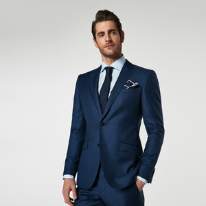 Tùy chỉnh thực hiện bespoke thiết kế mới nhất sang trọng 100% len kinh doanh trang phục chính thức giản dị quần <span class=keywords><strong>Blazer</strong></span> hai mảnh phù hợp với cho nam giới - Product Image 3