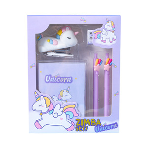 Umix Unicorn Stationery Set Mini Stapler Pen Notebook Gift Box For School Kids - Product Image 4
