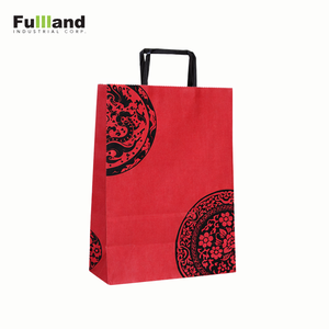 Best Selling Flexo Printed Eco-Friendly Biodegradable Kraft Shopping <b>Bags</b> with Custom Sizes and Brand Logo - Product Image 1