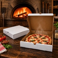 Boîte à pizza à double aile, directement de l'usine, pour service de comptoir de pizzeria, faible coût de transport, commande d'essai disponible