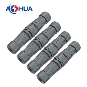 AOHUA Led Outdoor Lighting Wire To Wire Male To Female M20 Power Cable Ip67/ip68 Waterproof 4 Pin Electrical Wire Connector