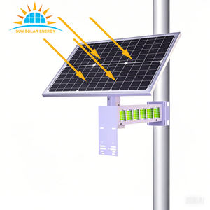 <span class=keywords><strong>ZEMU</strong></span> 40W Solar Mono Panel System Kit Outdoor CCTV Monitoreo con 20Ah 222WH Li Batería Panel solar impermeable para uso doméstico - Product Image 3