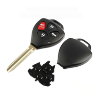 Coque de clé télécommande vierge Aftermarket Toy43 à 4 boutons avec boutons de panique pour HYQ12BBY/GQ4-29T Corolla Camry