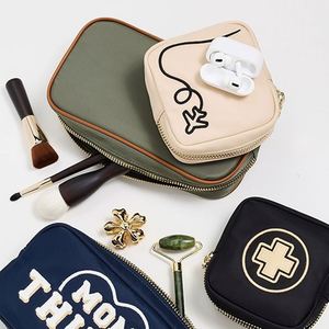 Keymay Women's Fashion Portable Travel <b>Cosmetic</b> <b>Organizer</b> Custom Logo DIY Makeup Bag Zip Closure Eco-Friendly Waterproof Nylon - Product Image 2