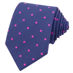 Manxiang Handmade Woven Polyester Polka Dot Supplier Novelty Mens Ties Necktie