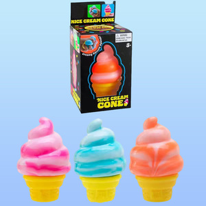 JYNB Jouet à presser en forme de cornet de crème glacée, en matériau TPR, anti-stress pour enfants et adolescents, jouet sensoriel unisexe - Product Image 1