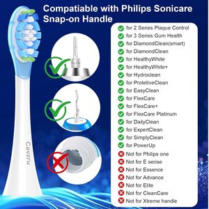 Têtes <span class=keywords><strong>de</strong></span> <span class=keywords><strong>brosse</strong></span> à dents <span class=keywords><strong>de</strong></span> rechange Cavzru pour <span class=keywords><strong>Philips</strong></span> <span class=keywords><strong>Sonicare</strong></span> C3 C2 G3 A3 W2 W3, conception anti-collision - Product Image 6