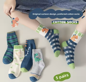Chaussettes mi-mollet en coton tricoté extensible de haute qualité, absorbant la transpiration, pour garçons, filles et étudiants, collection automne, vente en gros - Product Image 3