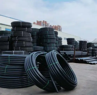 Tuyau d'irrigation goutte à goutte en PE de haute qualité pour drainage agricole, tube d'alimentation en eau noir en PEHD à économie d'eau avec options de longueur en rouleau