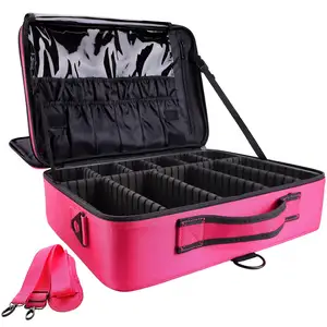 Beauty Case Make-Up Organizer Set Twin Cosmetische Case Make-Up Tas Voor Dames Zip Pouch