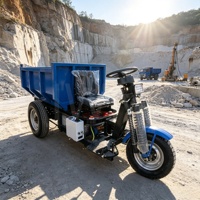 Camion benne électrique ZY-180 avec direction intégrée au volant et essieu arrière à insertion directe pour opérations minières