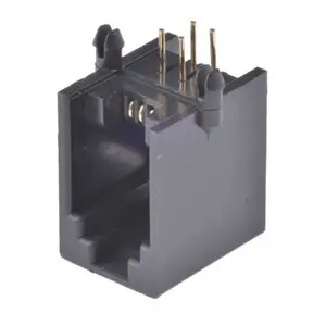Cách Thức Thông Qua Lỗ Góc Bên Phải 4P4C Modular Jack Ngang Nhựa RJ11 Ổ Cắm - Product Image 1
