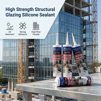 Scellant silicone haute résistance pour vitrage structurel, installation de façades de bâtiments de grande hauteur, adhérence résistante aux UV