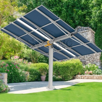 Seguidor Solar de Diseño Inteligente de un Solo Poste, Fácil de Instalar, Soporte de Seguimiento de Paneles Solares, Sistema de Seguimiento Solar Eficiente