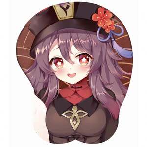 Alfombrilla de Ratón Personalizada 3D con Diseño de Chica Anime Adorable y Protector de Muñeca de Silicona - Product Image 5