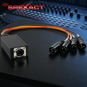 Adaptador de Audio SREXACT XLR a RJ45, Conector de 4 Pines para Equipos de Audio Profesionales - Product Image 1