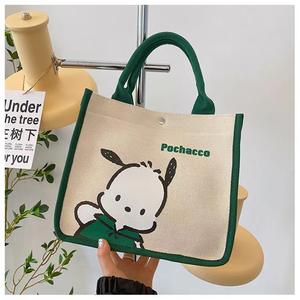 Wholesale Personalized Logo Navy Canvas Fabric Small <b>Tote</b> Mini <b>Bag</b> Custom Commercial Printed Logo for Bento <b>Lunch</b> - Product Image 6