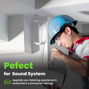 Cca đồng mạ Cáp âm thanh 16 Đo AWG 200 feet ngoài trời <span class=keywords><strong>Hi</strong></span>-<span class=keywords><strong>Fi</strong></span> Dây loa cho trực tiếp chôn cất Tường Gắn cl3cl2 màn hình - Product Image 6