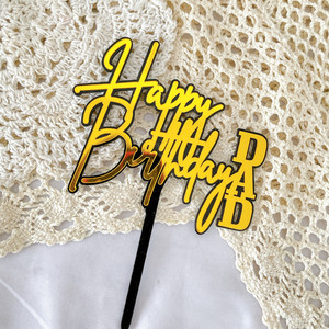 Adorno de acrílico <span class=keywords><strong>para</strong></span> pastel de <span class=keywords><strong>feliz</strong></span> <span class=keywords><strong>cumpleaños</strong></span>, mamá, papá, <span class=keywords><strong>para</strong></span> <span class=keywords><strong>cumpleaños</strong></span> del padre - Product Image 5