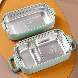 पोर्टेबल कस्टम 1000 मिलीलीटर <span class=keywords><strong>3</strong></span> परतों गर्मी सील आधुनिक बेंटो शैली धातु सील बच्चों के लिए डिब्बे के साथ आधुनिक बेटो शैली धातु स्टेनलेस स्टील लंच बॉक्स - Product Image 3