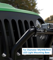Kewig Aluminium-Legierung Motorrad-Lichtmontagehalterung Universelle Lichtleistenhalterung für Scheinwerfer Motorradzubehör