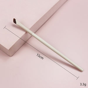Pinceau de maquillage pour les yeux et les sourcils, en poils vegan, ultra fin, incliné, plat, angulaire, beige, de qualité supérieure, avec réduction sur les achats multiples - Product Image 6