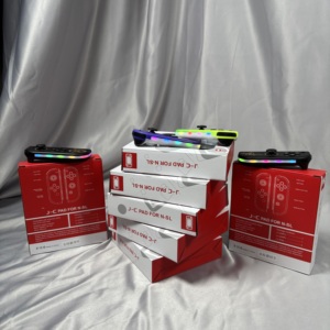 Joy-02 colorido RGB luz Joypad despertador vibración deslumbramiento controlador izquierdo derecho inalámbrico Compatible Gamepad para <span class=keywords><strong>Nintendo</strong></span> Switch - Product Image 3