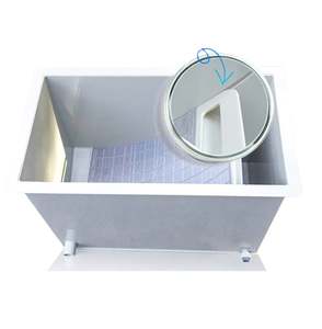 Système de filtration incliné pour bassin à poissons par sédimentation gravitaire pour le traitement et la purification de l'eau extérieure des cours - Product Image 3