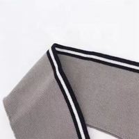 Garnitures en tricot côtelé à rayures anti-boulochage écologiques pour col pour faire des vêtements