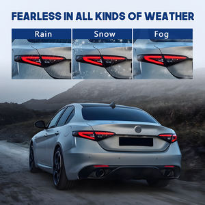 HCMOTIONZ Feux arrière à LED pour Alfa Romeo Giulia 2016-2019 2020-2022 <span class=keywords><strong>GTA</strong></span> Feux de jour Ensemble de feux arrière de voiture - Product Image 2