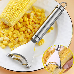 Corn Stripper Corns Threshing Stainless Steel Upgrade of Blade Stripper <b>Peeler</b> Corn Kerneler <b>Peeler</b> Fruit <b>Vegetable</b> Kitchen - Product Image 1