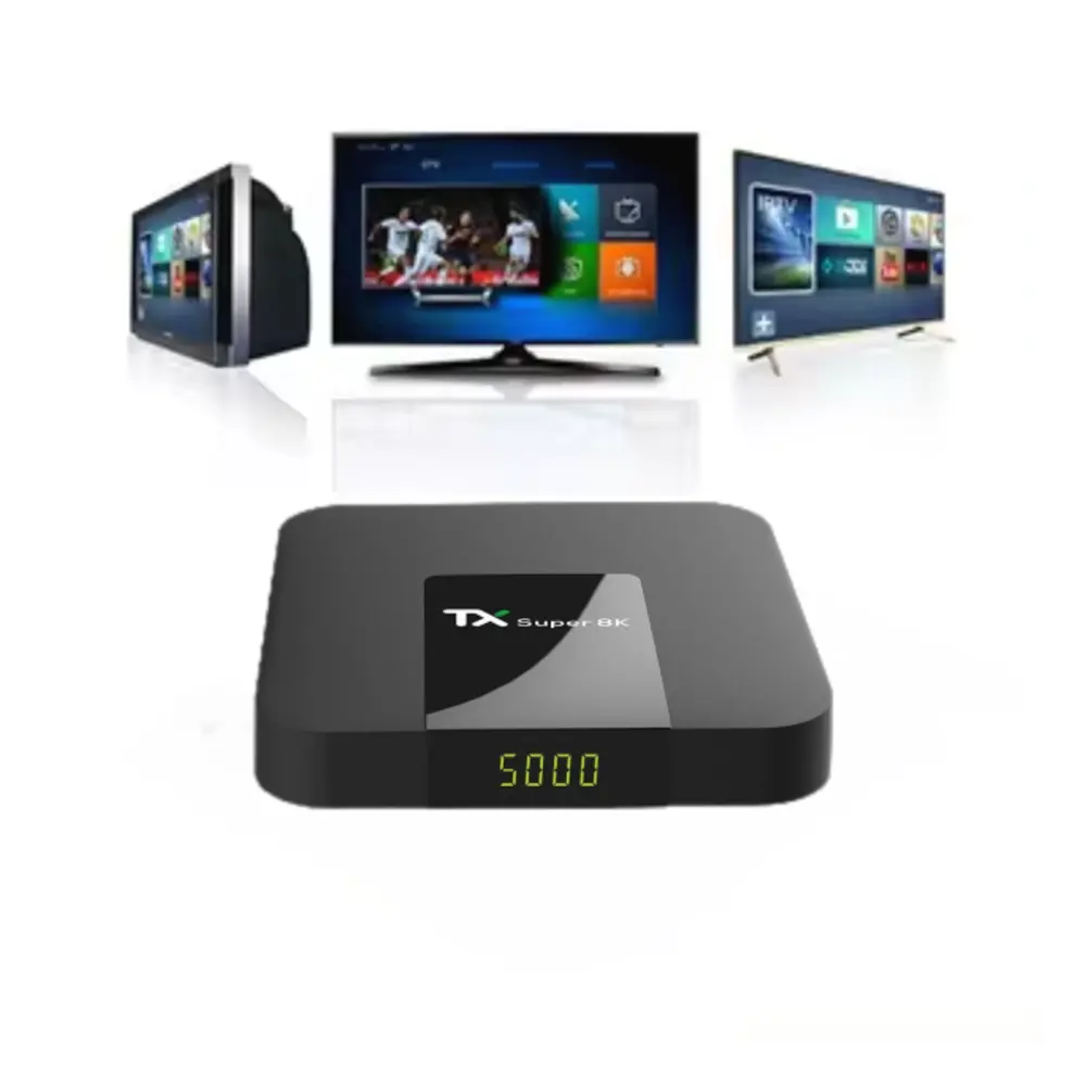 Groothandel Android Tv Box 4K Video Media Speler Internet Wifi Set-Top Box Ip Tv Reseller Panel Gratis Proeftest