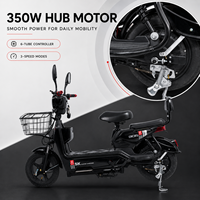 Vélo électrique Godel Eagle 350W, scooter, vélo de ville 48V avec batterie 12Ah 20Ah, panier avant et double siège